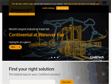 Tablet Screenshot of contitech.de